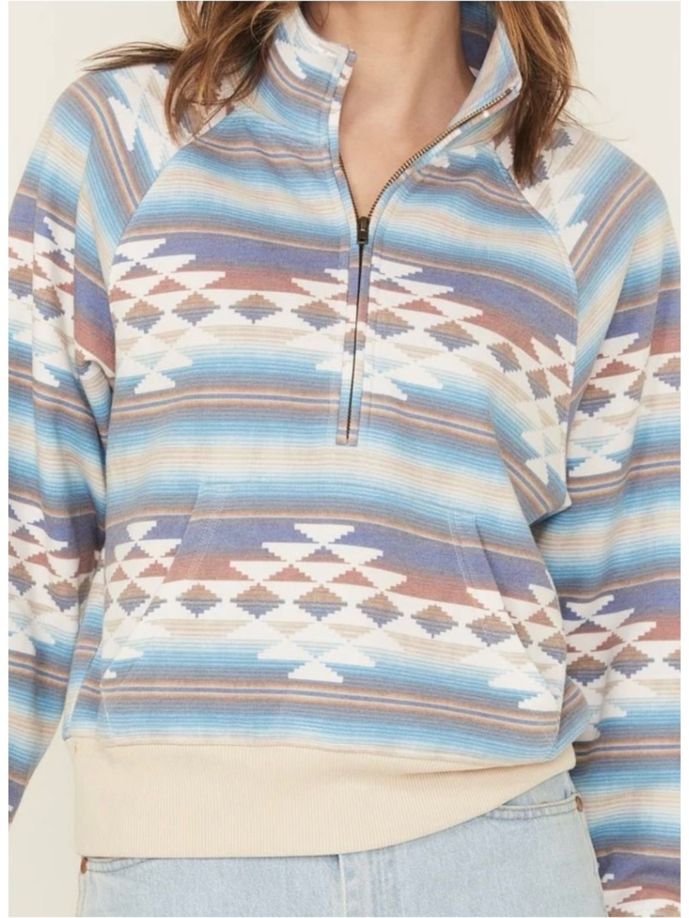 Shyanne Southwestern Half Zip Pullover XL